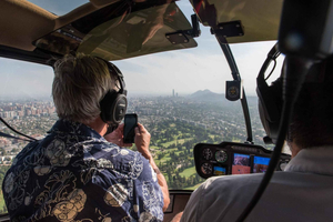 Santiago: Private Helicopter Flight to Winery Tour & Tasting