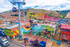 Os bairros de Bogotá: El Paraíso Favela Tour com Teleférico