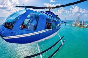 Cartagena: Wycieczka po zatoce z panoramicznym lotem helikopterem