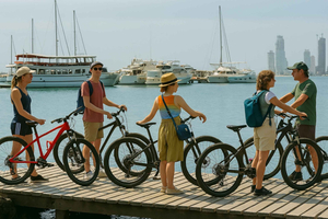 Cartagena : visite à vélo et déjeuner au restaurant d'Anthony Bourdain