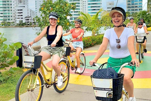 Cartagena: wycieczka rowerowa z przewodnikiem po Getsemaní i mieście otoczonym murami