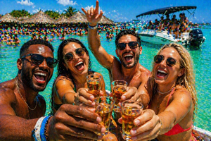 Cartagena Party Boat to Cholón: 5 Stops, Lunch, Drinks, & Music