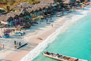 Cartagena: Serene crossing: quiet beach + plankton
