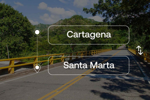 Cartagena de ou para transferência privada Santa Marta