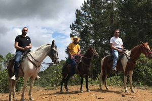 Horseback riding through the mountains of Medellín