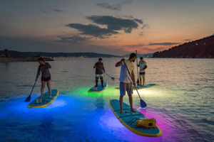 SAN ANDRES: SUNSET AND NIGHTTIME PADDLE BOARDING