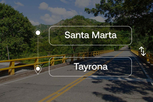 Privé transfer van Santa Marta naar of vanaf Tayrona Park