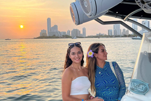 Sunset Party open bar on the bay while sharing with locals