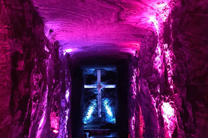 Zipaquirá Salt Cathedral sightseeing tour with coffee tasting and pick-up service.
