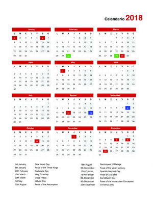 Malaga Public Holidays