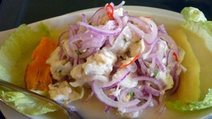 Ceviche, an appetizer loved by Panamanians