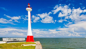 The Baron Bliss lighthouse in Belize