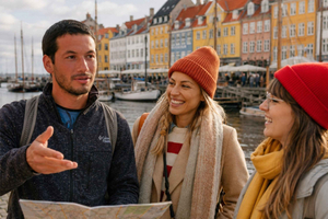 Sightseeingtur i København på spansk, gamlebyen og de mest fremtredende stedene