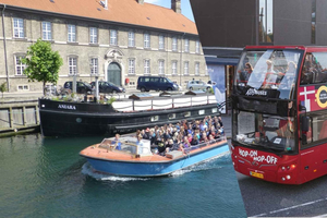 Kopenhagen: hop-on-hop-off-bus en Netto-boot