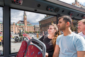 Copenhague: Passeio de ônibus hop-on hop-off e caminhada pela cidade com audioguia