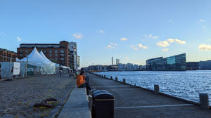 Wooden dock of Islands Brygge