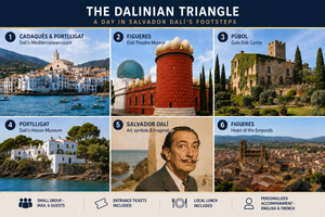Vanuit Figueres: Dalí-driehoekstour met lunch en toegangsbewijzen