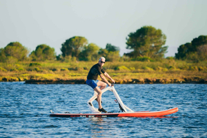 Sightseeingtour per paddlebike door de baai en de kanalen van Santa Margarida