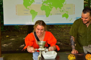 Jaco Beach et Los Suenos : visite du chocolat et tyrolienne