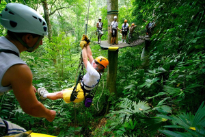 Puerto Limón: Canais de Tortuguero e aventura de tirolesa