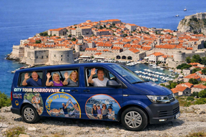 Dubrownik: panoramiczna wycieczka autobusem kabrioletem i zachód słońca