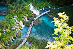 From Split/Trogir: Plitvice Lakes Guided Group Tour