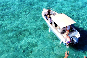 Fra Trogir: Blue Lagoon, undervannsmuseum og strandbar