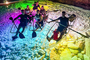 Pula: Sunset/Night Illuminated Transparent Kayak Tour