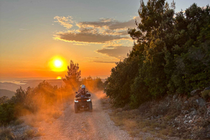 Korčula occidentale: tour in quad al tramonto