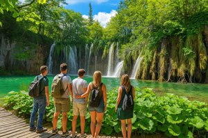 Zagreb: Rastoke & Plitvice-järvet opastettu kiertoajelu lipun kanssa
