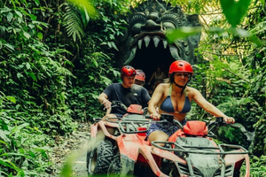 Ubud: Cave ATV, Lazy River Tubing & Zipline in Rice Terrace