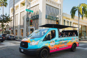 Tour de Ônibus ao Ar Livre: Hollywood, Beverly Hills e Casas de Celebridades