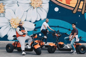 Downtown E-Scooter Sightseeing and History Tour