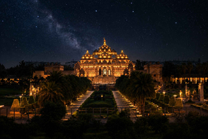 Akshardham Temple Tour with Exhibition & Water Show