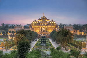 Delhi : visite du temple Akshardham avec spectacle son et lumière