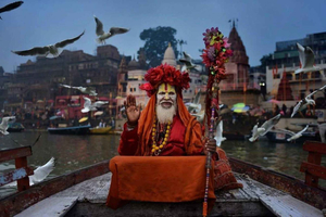 Excursão de 1 Dia a Varanasi saindo de Delhi de Voo com Passeio de Barco