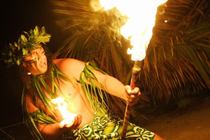 Oahu : spectacle luau traditionnel de Germaine et dîner buffet