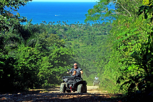 Las Terrenas: ATV-sightseeingtour naar La Cana en Morón met koffie en cacao
