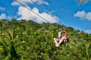 Los Haitises: Kajak en Zipline ervaring en lunch