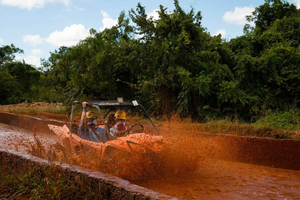 Punta Cana: Buggy, Horseback, Cave, and Zipline Combo
