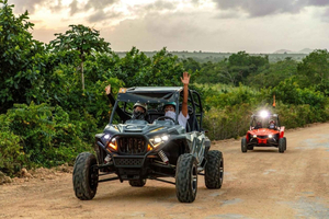 Afteneventyr i strandbuggy i Punta Cana, cenote, taínoshow
