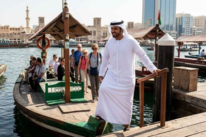 Al Seef, Creek, and Souks Guided Tour with Abra Ride