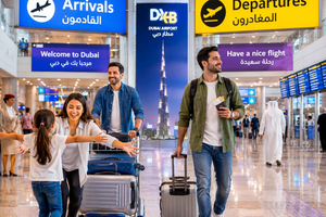 Dubai Airport Arrival and Departure with SUV and Mini Bus
