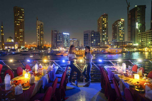 Dubai Dhow Cruise Marina Dinner with Transportation