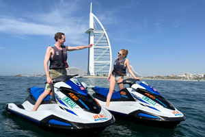Dubaj: Skuter wodny do Burj Arab-Atlantis z zdjęciem, filmem i lodami