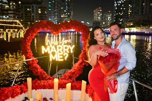 Luxury Proposal on a Yacht in Dubai