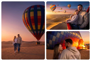 Noble Life Sunrise Hot Air Balloon Ride Over Dubai Desert