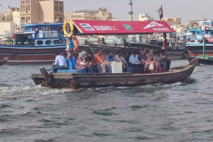 walking tour in old dubai, souks, abra boat, old town