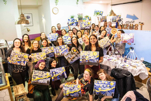Dublin: Juoma- ja maalausjuhlat taideopettajan johdolla