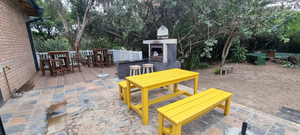 Yellow and Blue Beach Bar